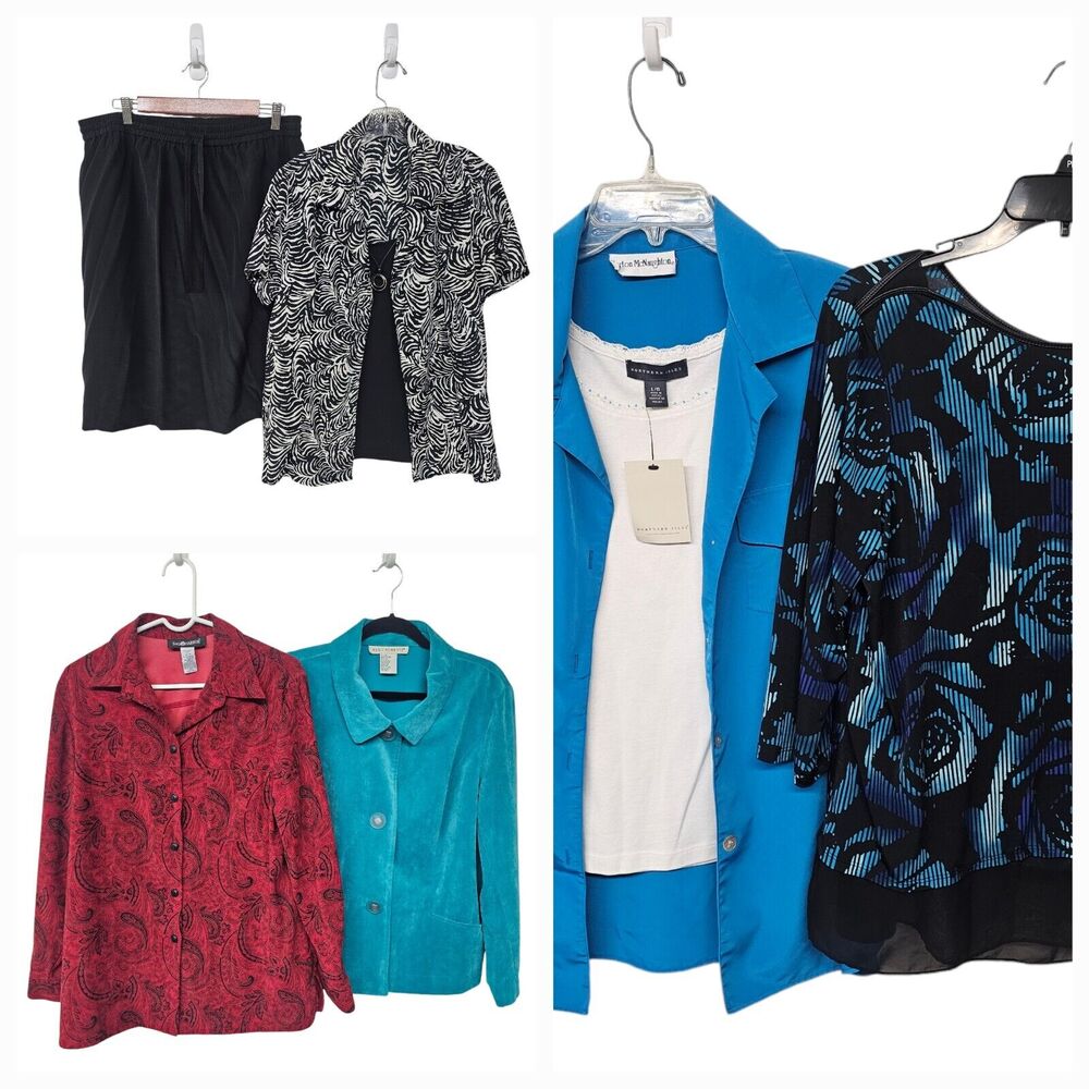 Lot of Womens Clothing Size XL Skirt and Blouses Studio G Worthington Notations